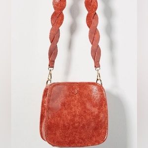 Anthropologie Burnt Orange Crossbody Bag
